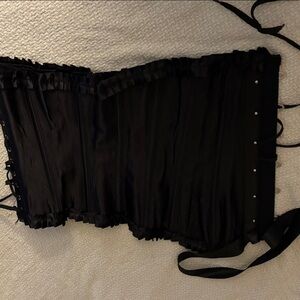 Black Corset with Lace Detailing